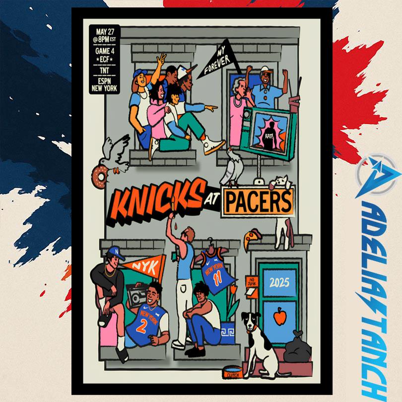 Game 4 Knicks at Pacers 5 27 2025 Poster
