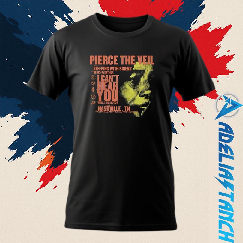 Pierce The Veil World Tour 2025 Nashville TN T-Shirt