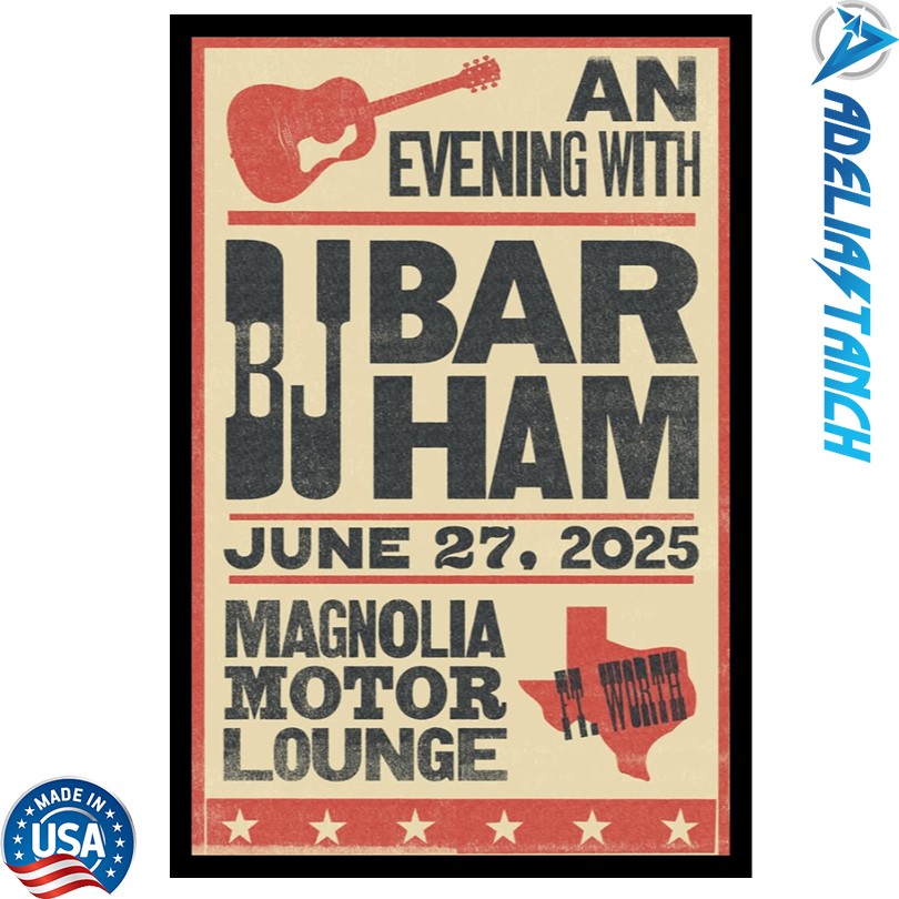 An Evening With BJ Barham June 27 2025 Magnolia Motor Lounge Poster