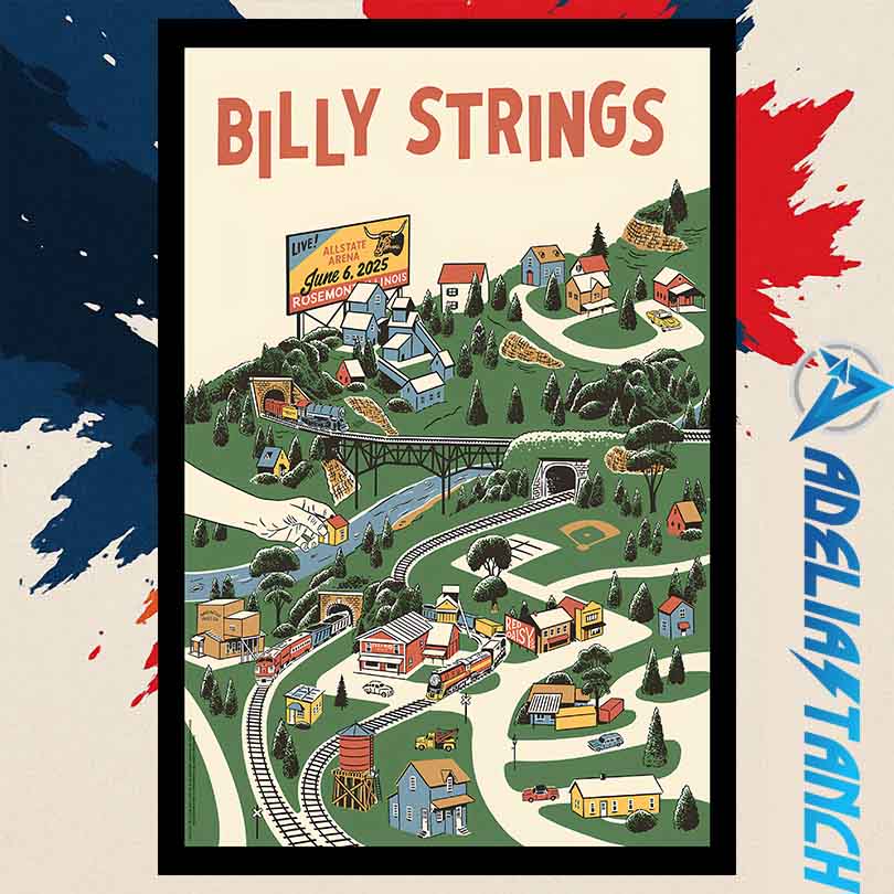 Billy Strings June 6 2025 Live Allstate Arena Event Poster