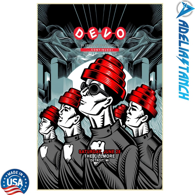 Devo Detroit MI 6 28 2025 Event Poster