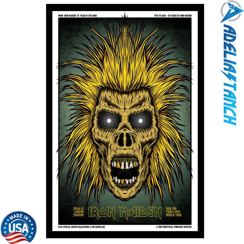 Iron Maiden June 28 2025 London Stadium Poster