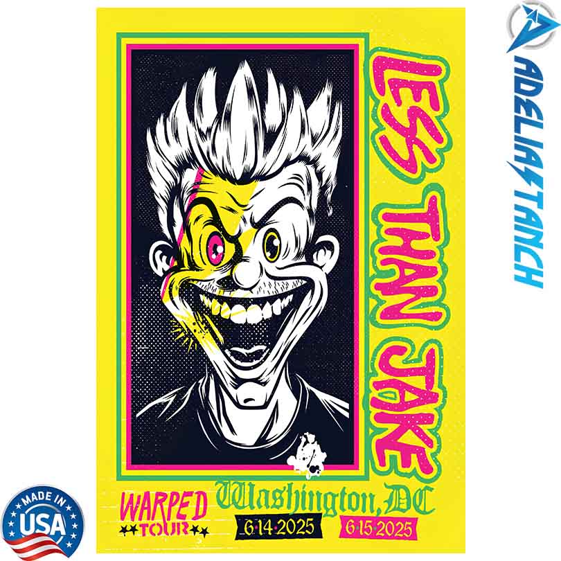 Less Than Jake Warped Tour Washington DC 2025 Poster