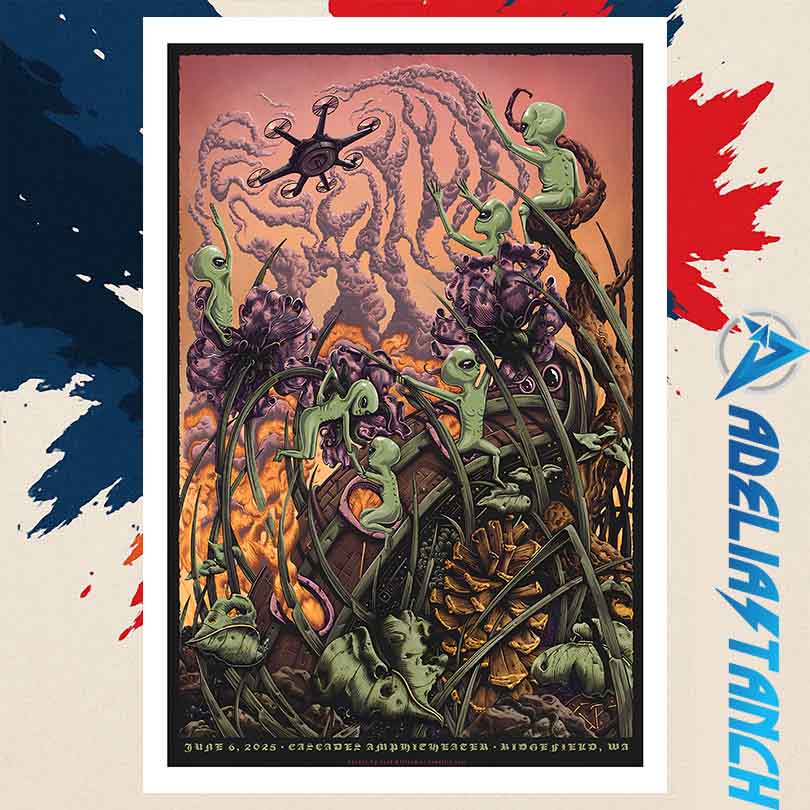 Puscifer Cascades Amphitheatre June 6 2025 Ridgefield WA Event Poster