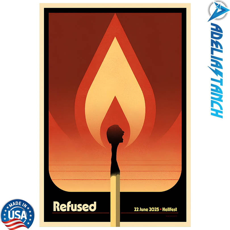 Refused Clisson France 2025 Tour Poster