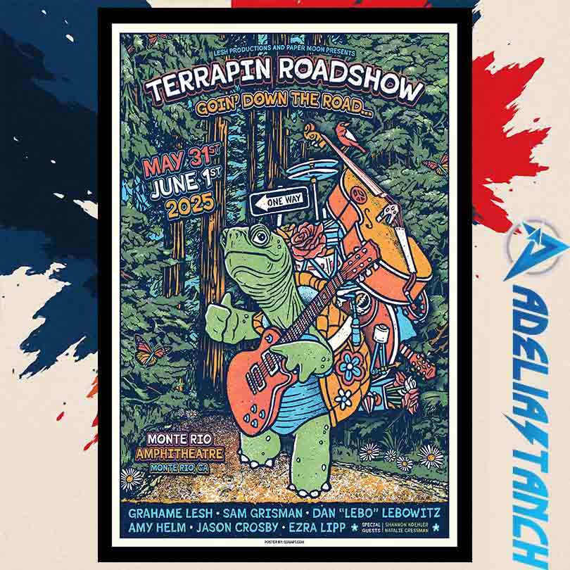 Terrapin Crossroads Monte Rio CA 06 01 2025 Tour Poster