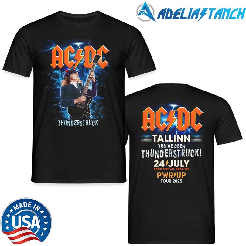 ACDC July 24 2025 Tallinn PWR UP Tour Limited Edition T-Shirt