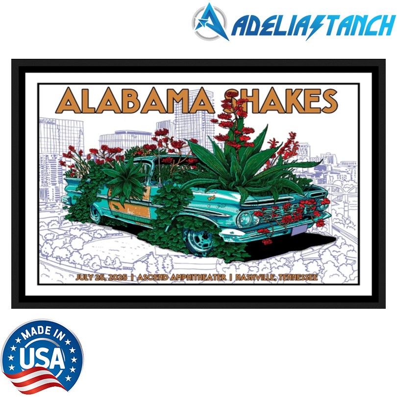 Alabama Shakes Jul 25 2025 Nashville Tennessee Poster