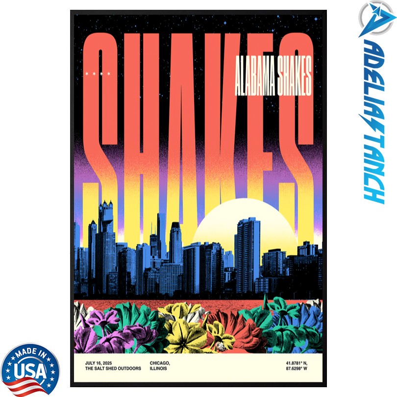 Alabama Shakes July 16 2025 The Salt Shed Outdoors in Chicago, IL Poster