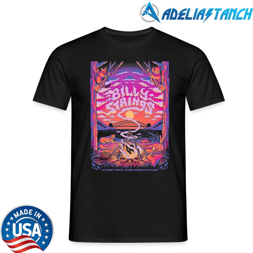 Billy Strings July 17 2025 ICC Sydney Theatre Sydney, Australia Tour Shirt
