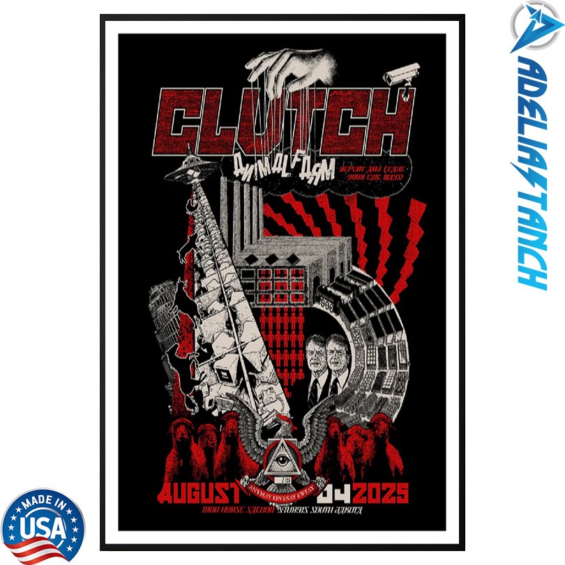 Clutch Animal Farm Sturgis Aug 4 2025 Sturgis, SD Poster
