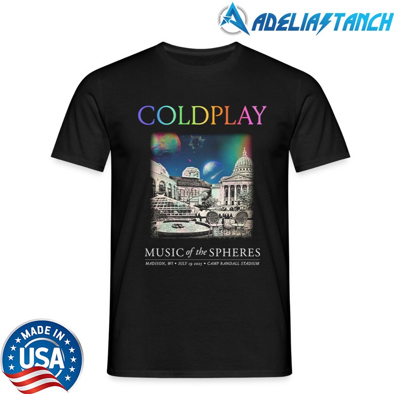 Coldplay July 19 2025 Madison Music Of The Spheres Tour Tee