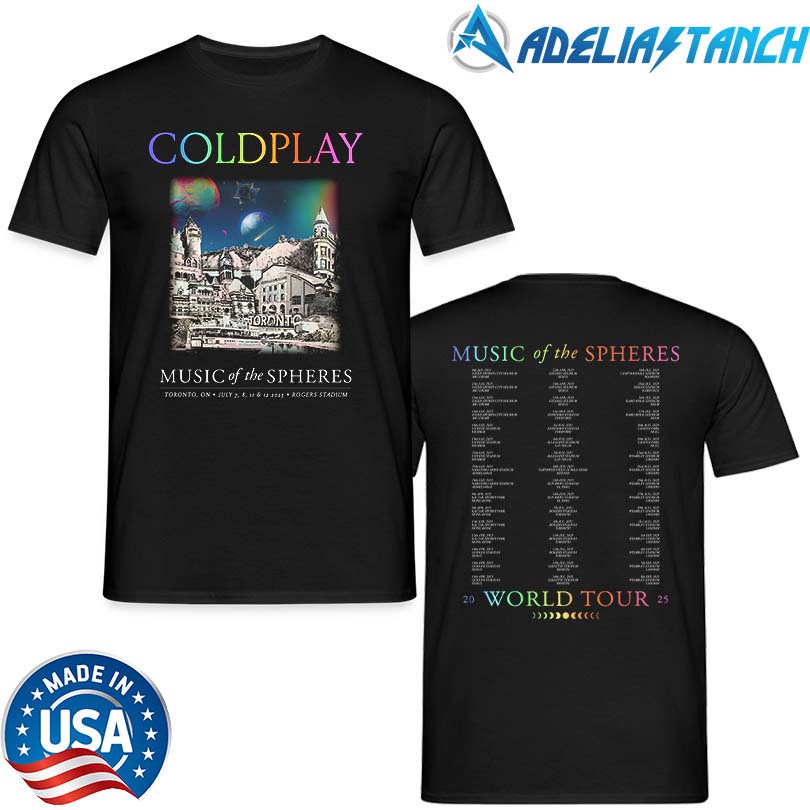 Coldplay Music Of The Spheres Toronto 2025 Merch