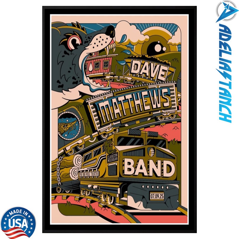 Dave Matthews Band Clarkston MI 7 9 25 Event Poster