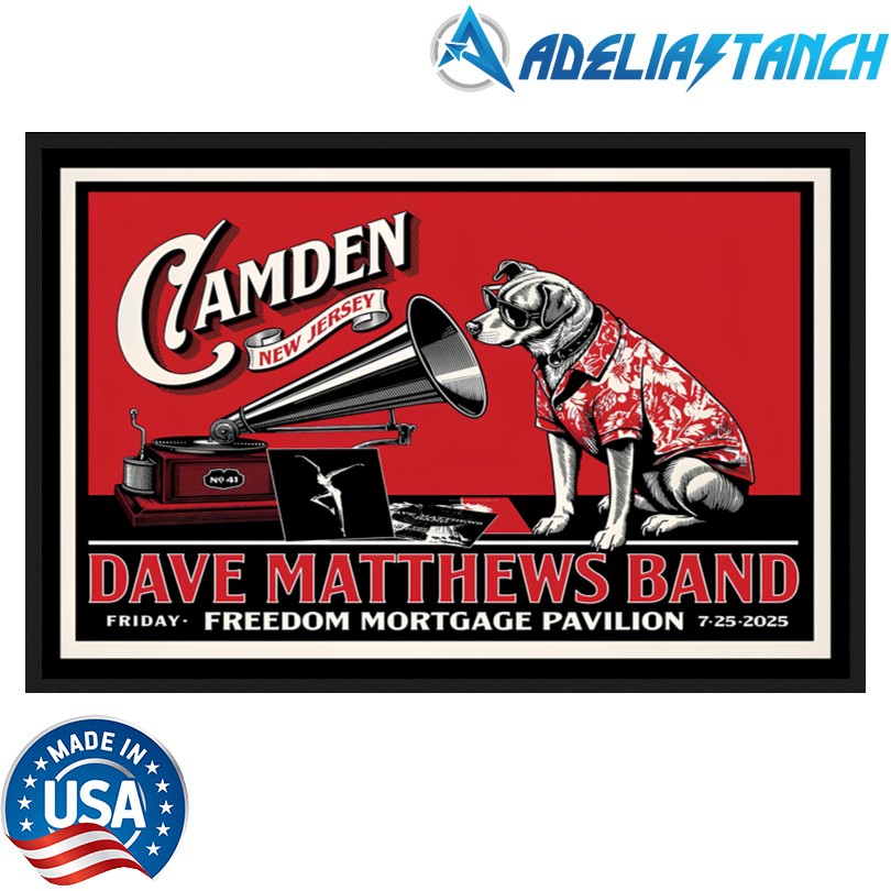 Dave Matthews Band Freedom Mortgage Pavilion Camden NJ July 25 2025 Tour Poster