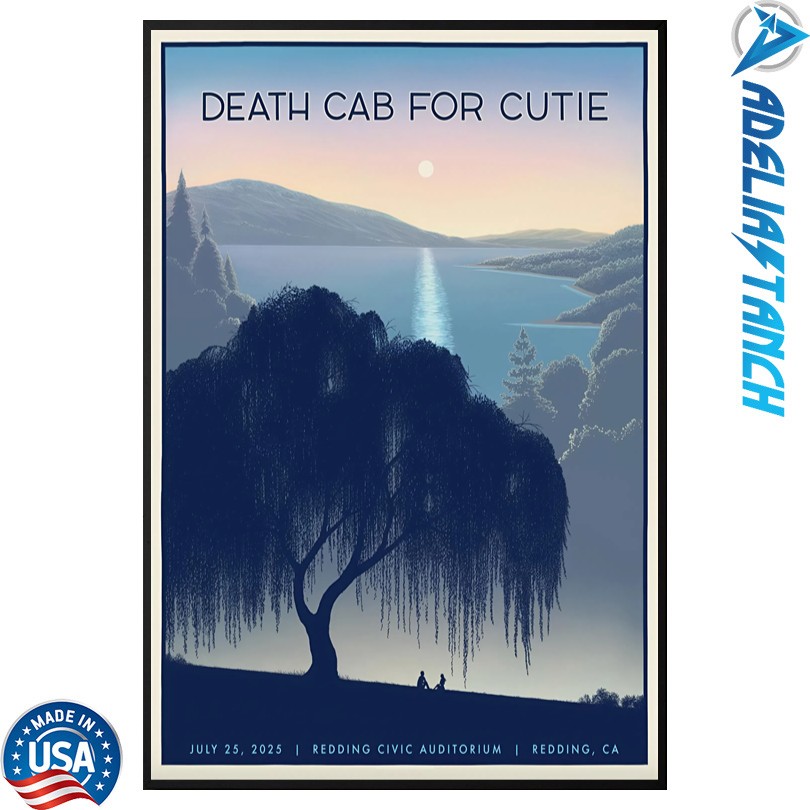 Death Cab for Cutie July 25 2025 Redding Civic Auditorium Redding, CA Poster
