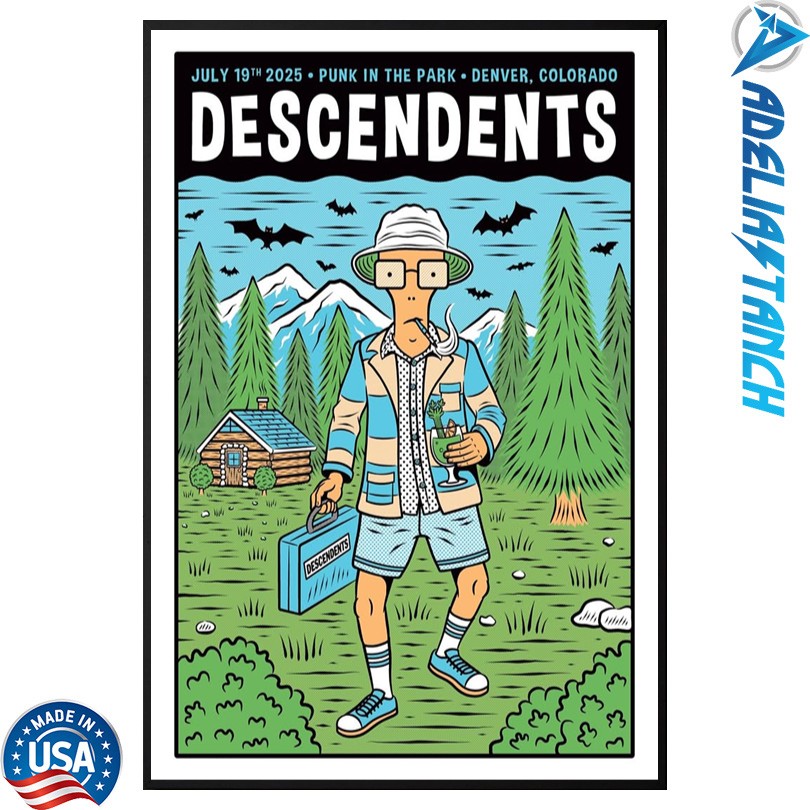 Descendents July 19th 2025 Punk In The Park Denver CO Tour Poster