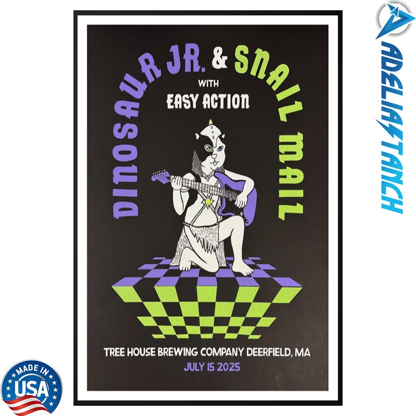 Dinosaur Jr July 15 2025 Tree House Brewing Company Deerfield MA Poster