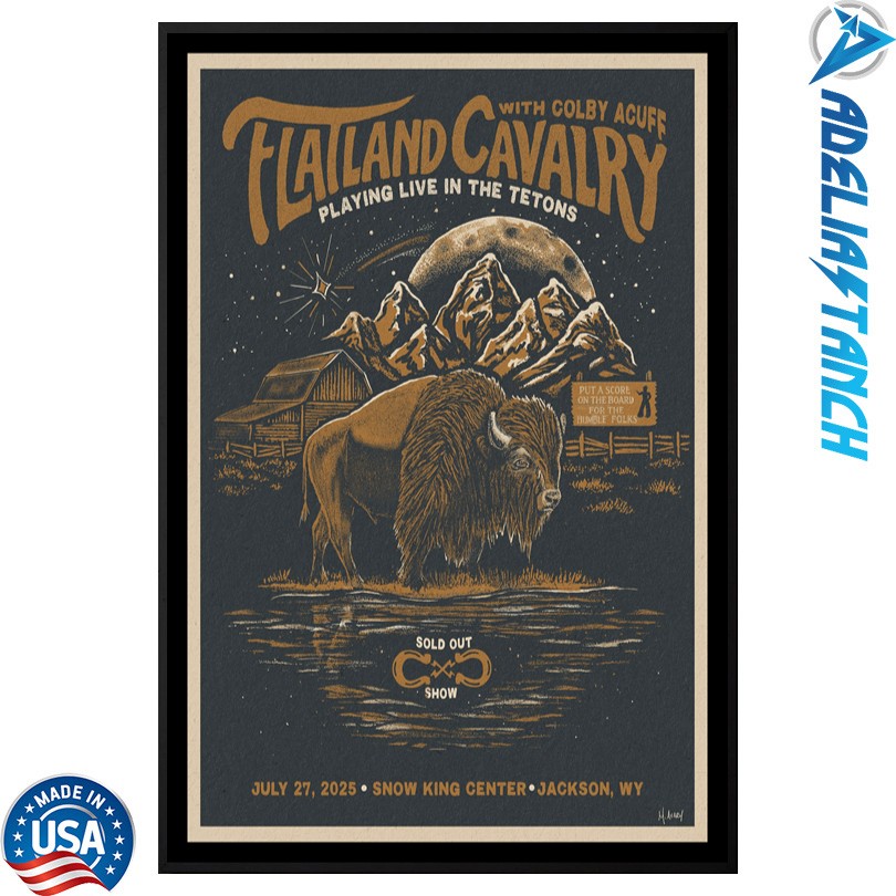 Flatland Cavalry July 27 2025 Jackson, WY Poster