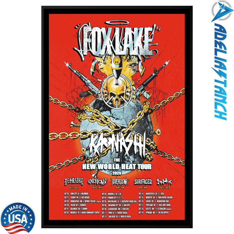 Fox Lake New World Heat Tour 2025 Poster