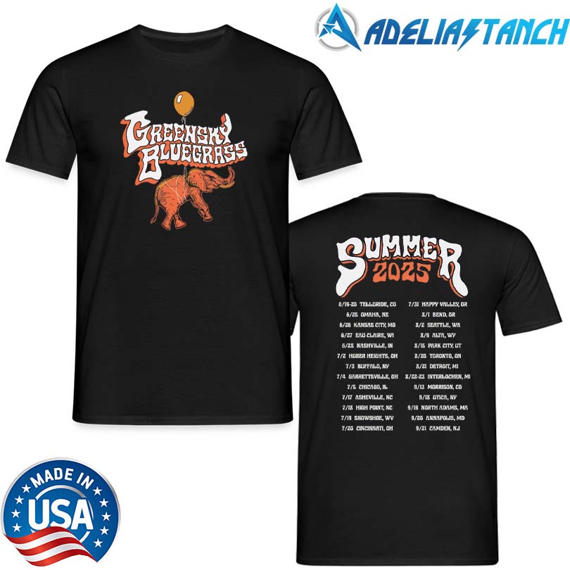 Greensky Bluegrass Elephant Summer Tour 2025 Merch