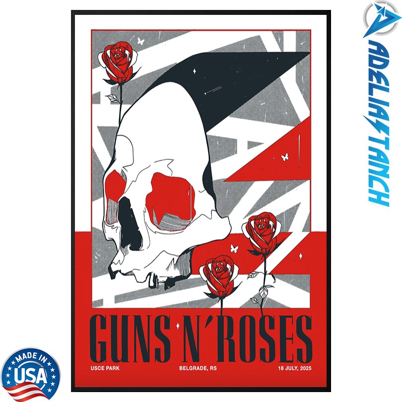 Guns N\' Roses Jul 18 2025 USCE Park. Belgrade, RS Poster