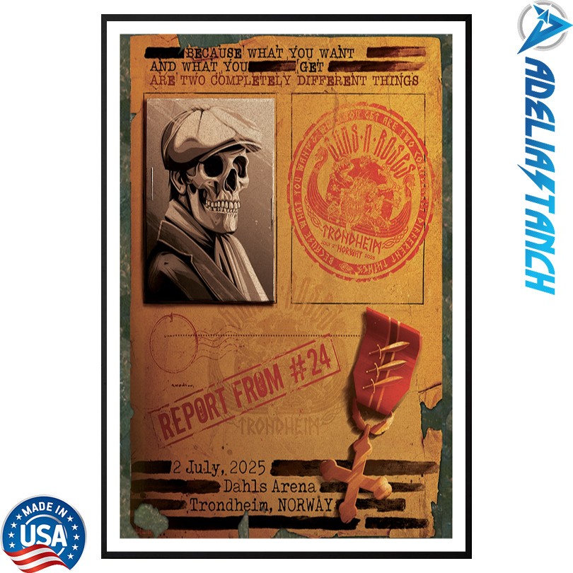 Guns N\' Roses July 2 2025 Dahls Arena Trondheim Norway Poster