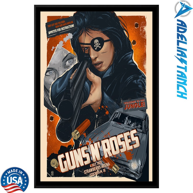 Guns N\' Roses Stockholm SE 4 July 2025 Event Poster