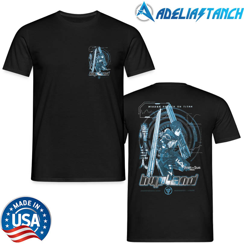 Hypland X Attack on Titan Oat Mikisa Battle T-Shirt