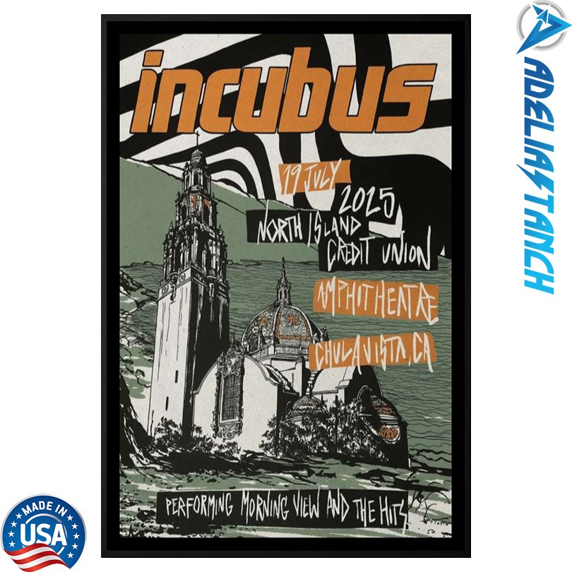 Incubus July 19 2025 Credit Union North Island Poster
