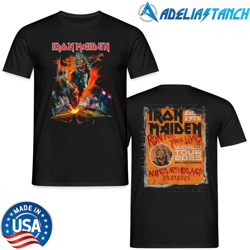 Iron Maiden July 23 2025 Netherlands Tour T-Shirt