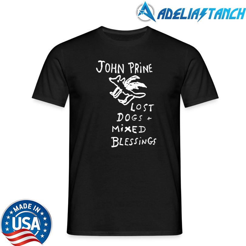 John Prine Lost Dogs & Mixed Blessings Throwback T-Shirt