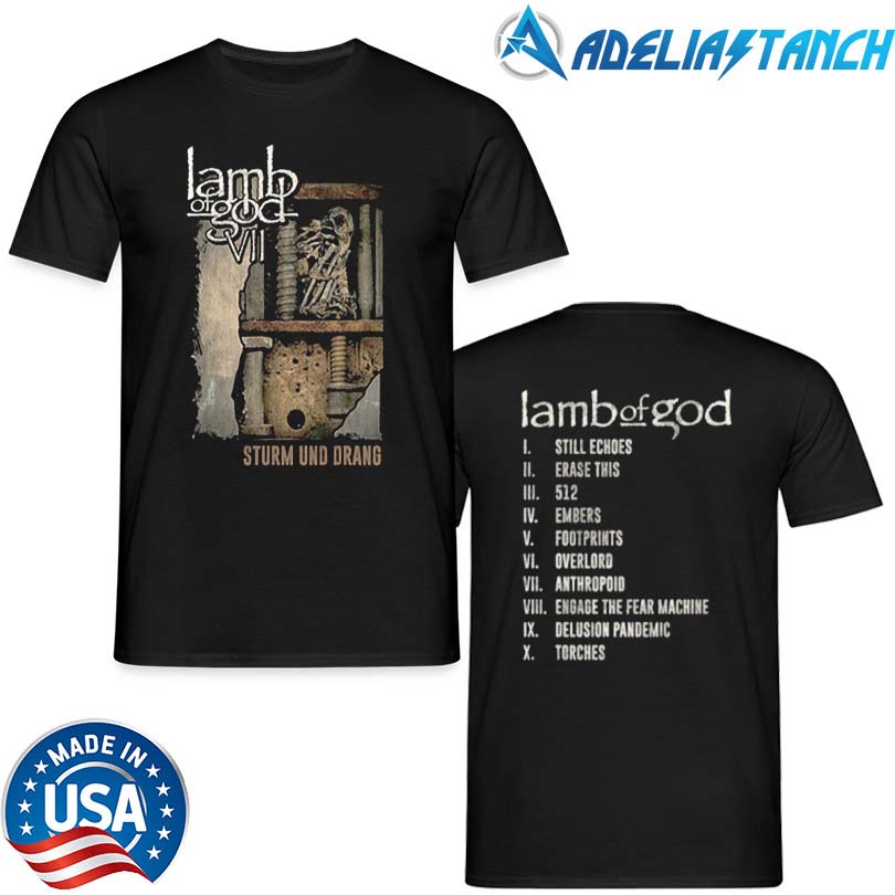 Lamb Of God Sturm Und Drang Tracklist T-Shirt