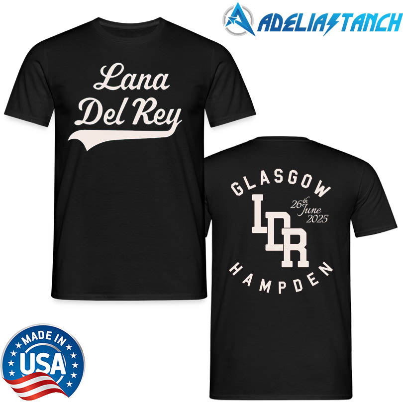 Lana Del Rey Merch 2025 Glasgow Event Tee