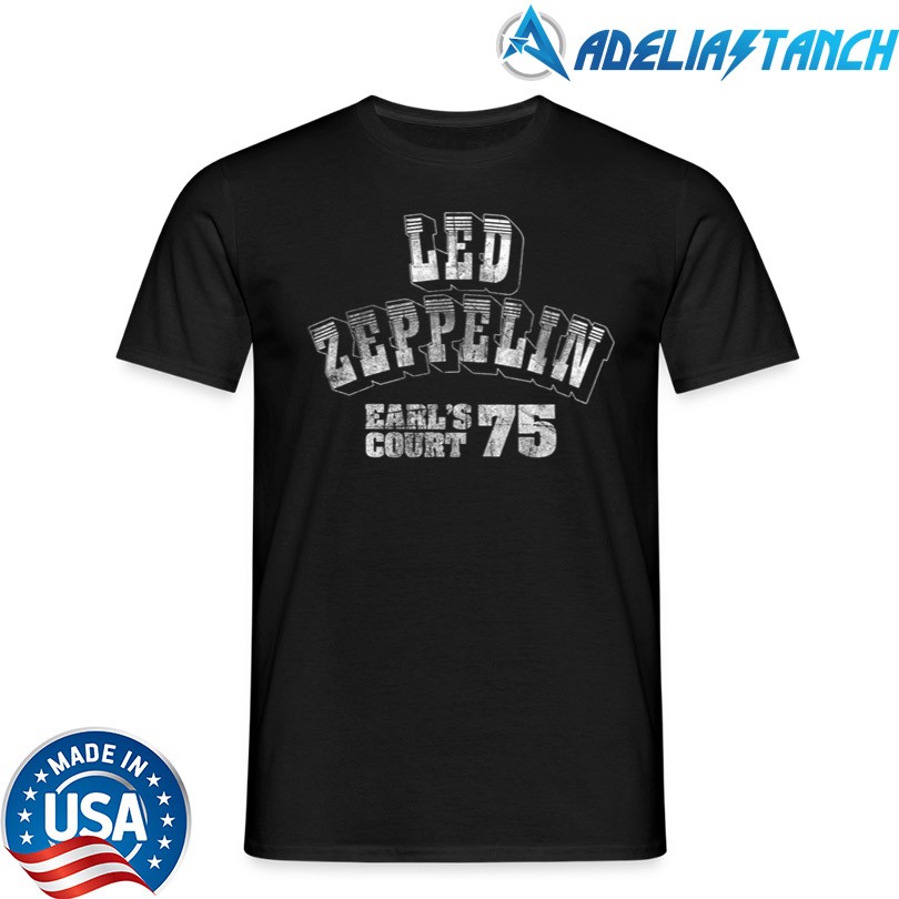 Led Zeppelin Earl\'s Court 75 Logo Official Shirt