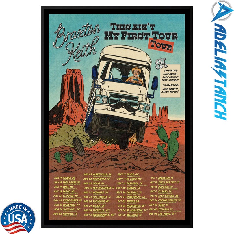 Limited Braxton Keith This Ain’t My First Tour 2025 Poster
