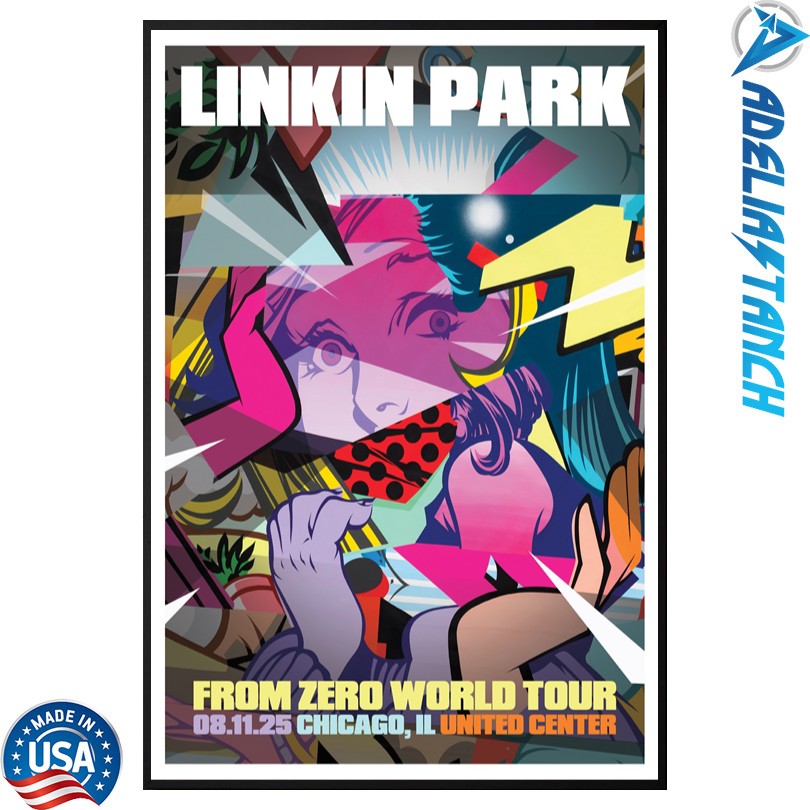 Linkin Park Aug 11 2025 United Center in Chicago, IL Poster