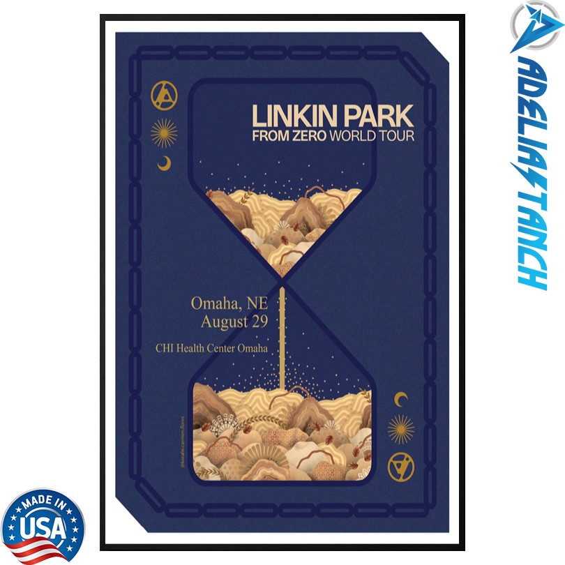Linkin Park Aug 29 2025 CHI Health Center Omaha in Omaha, NE Poster
