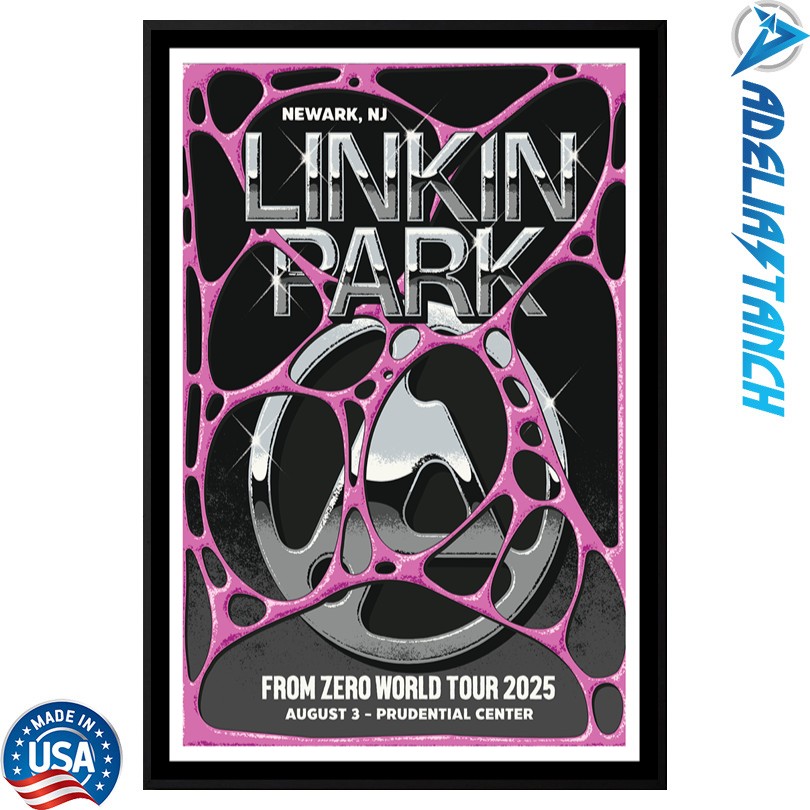 Linkin Park Prudential Center Newark, NJ Aug 3 2025 Poster