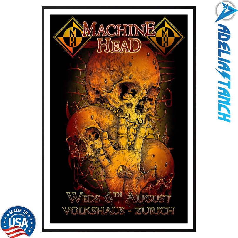 Machine Head August 6 2025 Zurich Poster