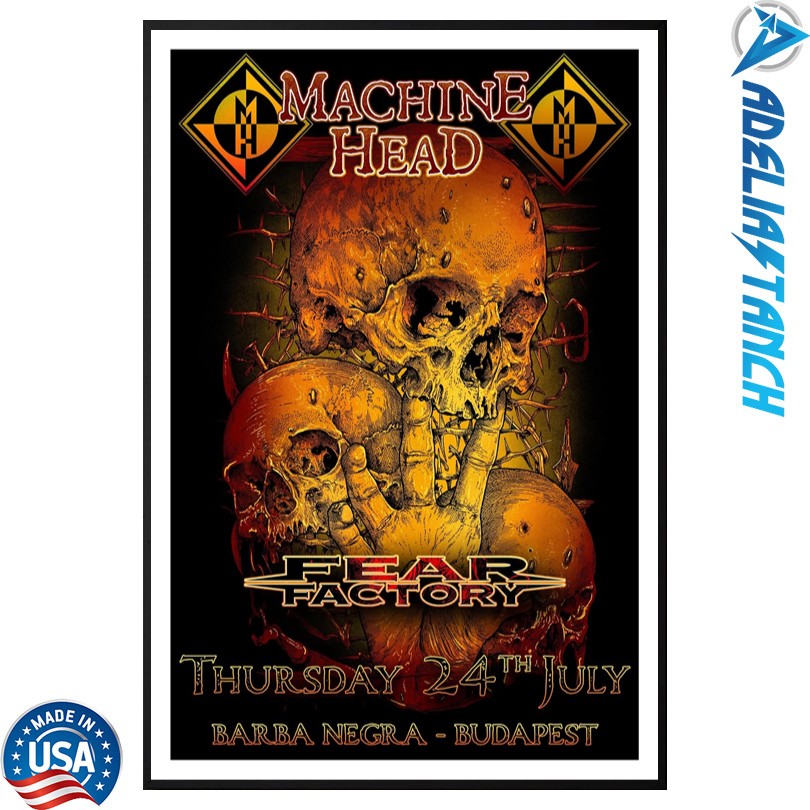 Machine Head Barba Negra Budapest 7 24 25 Event Poster