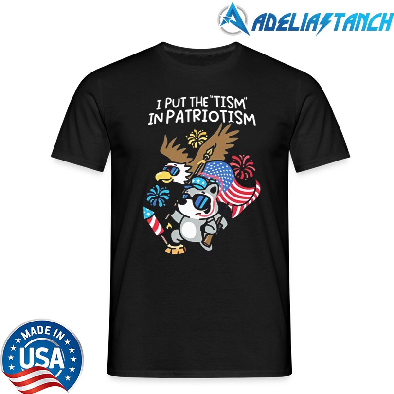 Mandatoryfunday I Put The Tism In Patriotism Athletic Shirt