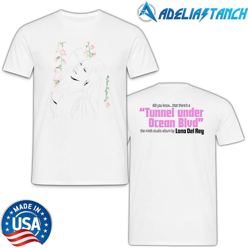 Merch Lana Del Rey UK Tunnel Under Ocean Blvd Illustrated Shop
