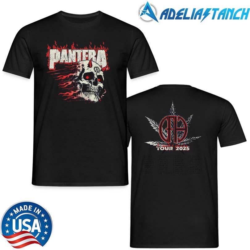 Merch Pantera Smoking Skull 2025 Tour Shop