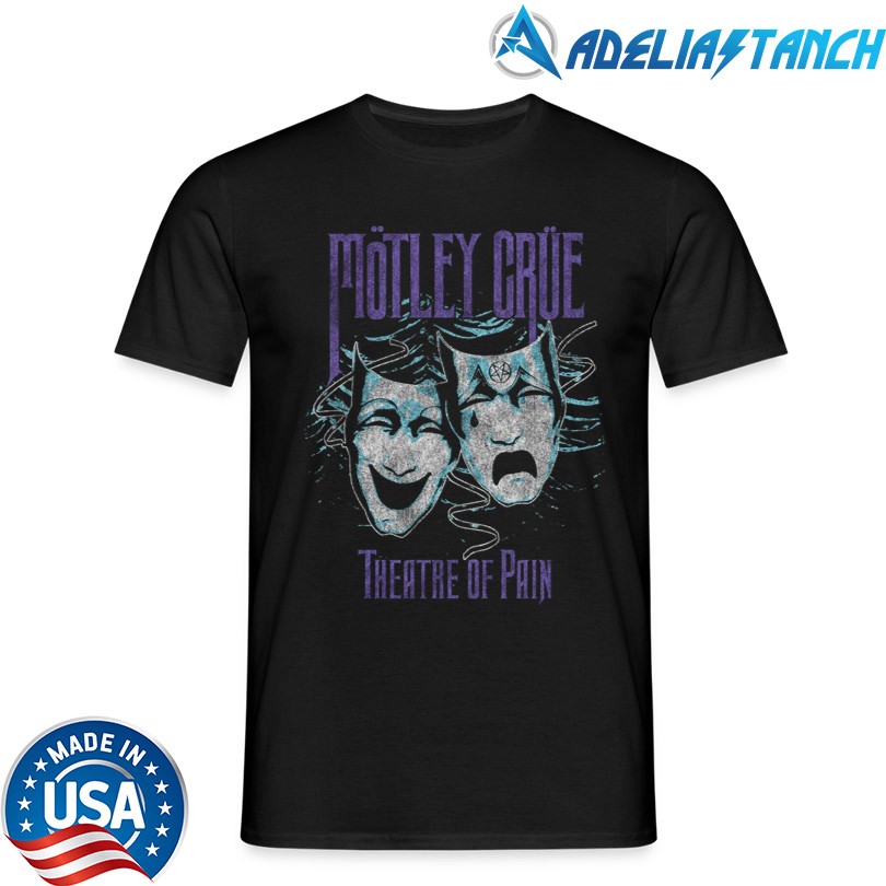 Motley Crue Theatre of Pain Charcoal Cover T-Shirt