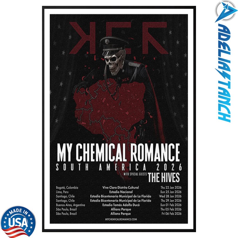 My Chemical Romance South America 2026 Limited Poster