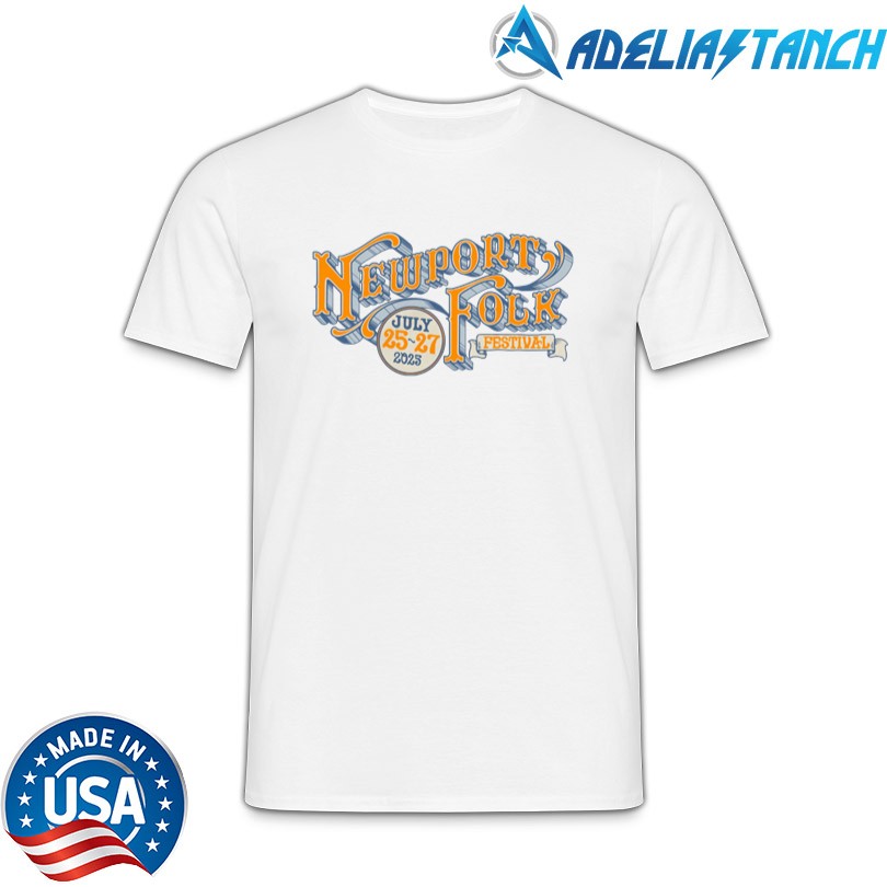Newport Folk Festival July 25-27 2025 Official T-Shirt