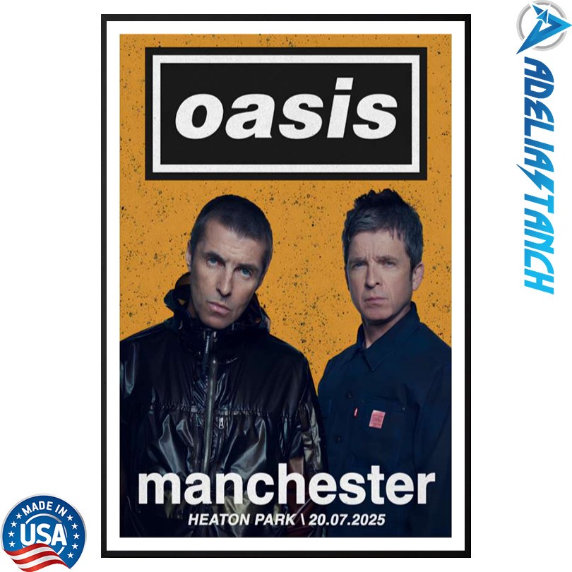 Oasis July 20 2025 Heaton Park Manchester Poster