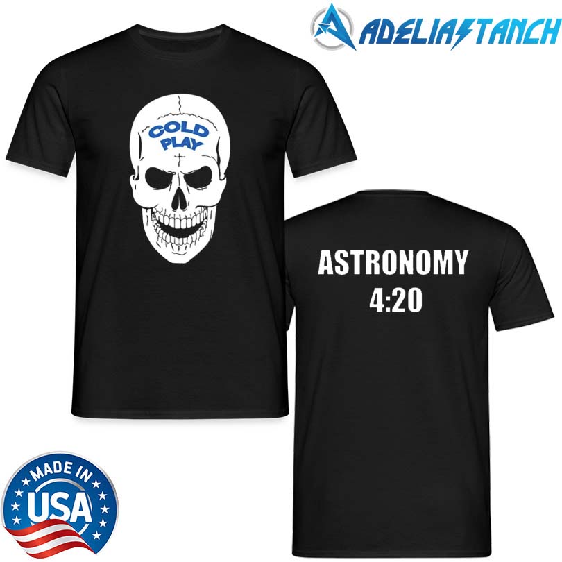 Official Coldplay Merch Tee Skull Astronomy 4 20 Merch