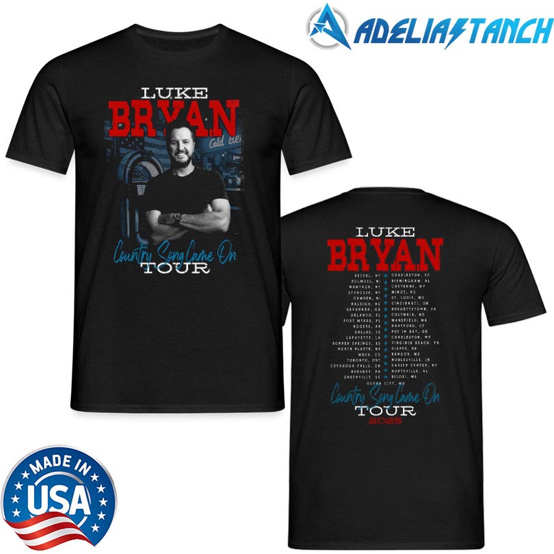 Official Merchandise Luke Bryan Country Song Same On Jukebox Tour 2025